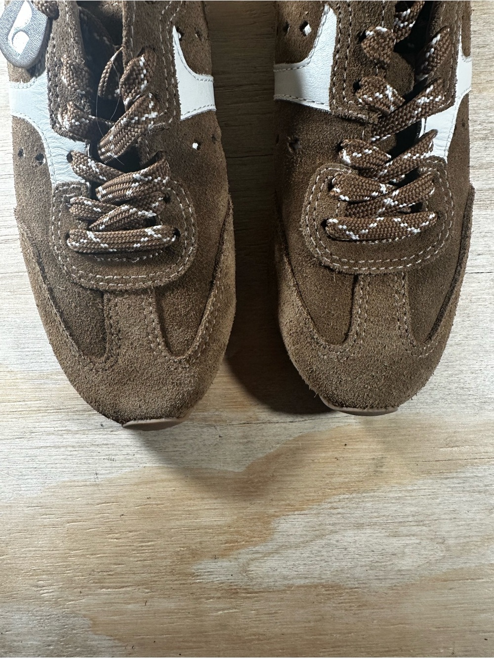 Larroude Stella Brown Suede Sneaker Mules Women’s Size 6 - Picture 5 of 8